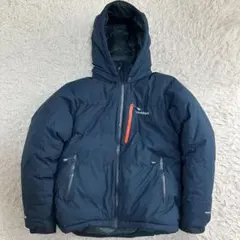 17773✨モンベル パーマフロスト ダウンジャケット ネイビー ドローコード
