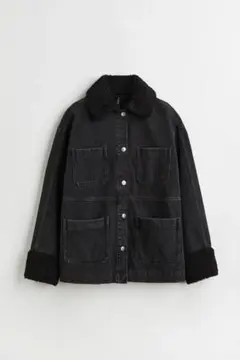 zara ザラ　デニムジャケット　ブラック