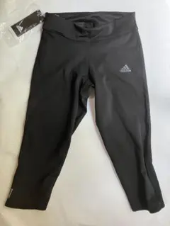 【新品未使用品】adidas ブラック レギンス 反射材付き