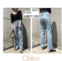 【who's who Chico】ストレートデニムパンツ Sサイズのサムネイル
