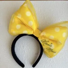 ミニー・マウス 水玉リボンカチューシャ