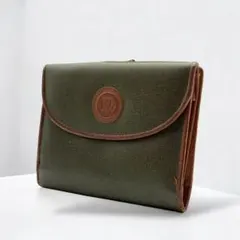 希少✨Christian Dior Compact Wallet Green