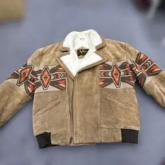 古着 ADLER スウェード ブルゾン 中綿 表記：m