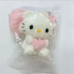 チャーミーキティ　マスコットホルダー平成うまれキャラクターふわふわハート 白8