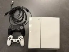 【おたけ様専用着払い】ホワイト PS4 本体 コントローラー2個付き