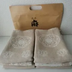 ハンドメイド 東炊きリネン バスタオル タオル linen 100% - メルカリ