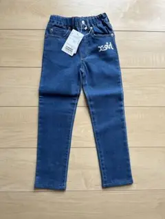 新品タグ付き　エックスガール　デニムロングパンツ110cm