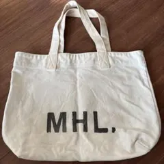 MHL. キャンバストートバッグ ホワイトのサムネイル