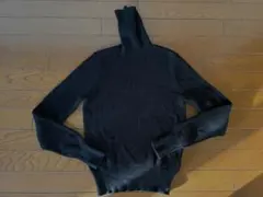 ラルフローレンの綿タートルニット　黒　新品　国内直営店購入