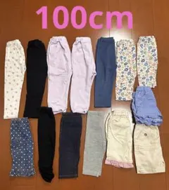 子供服 パンツ、ボトムズ、スパッツセット 100cm