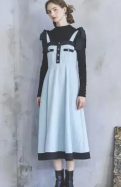 ANDCOUTURE ラメツイードジャンスカ ワンピース アンドクチュール