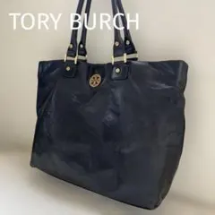 TORY BURCH レザートートバッグ A４　ビジネスバッグ ブラック
