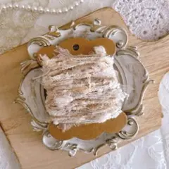 ながさたっぷり引き揃え糸 た5m アンティーク ピンクベージュ 素材糸a