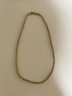 ゴールド ツイストチェーンネックレス
