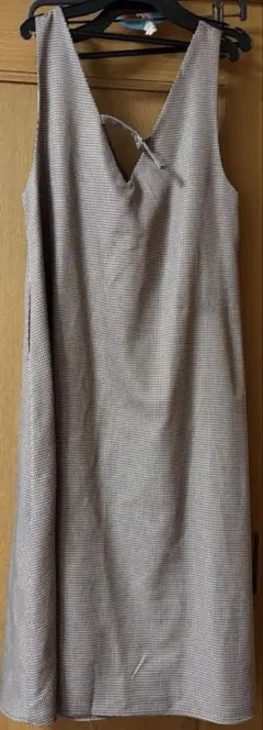 ワンピースチェック柄