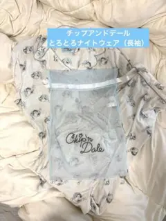 チップ＆デール ナイトウェア 長袖 上下セット