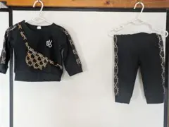 SHEIN ブラック トレーナーセット 6-9M