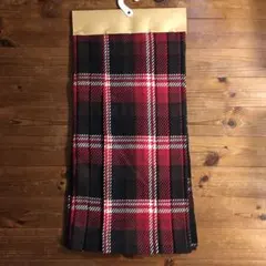 昭和レトロ　スカート用裁断済み生地　プリーツ付き