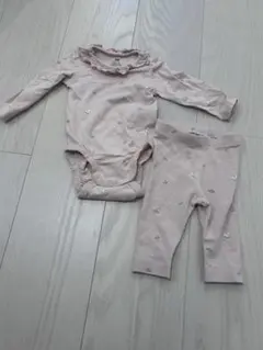 H&M オーガニックコットン ロンパース・レギンスセット　サイズ50〜60