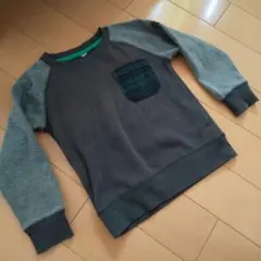 グレー ポケット付き トレーナー 110