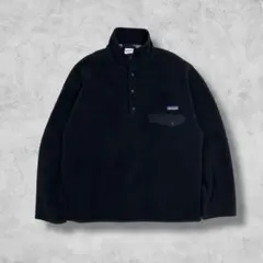 Patagonia スナップT オール ブラック M コロンビア パタゴニア