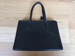 ブラック トートバッグ シンプルデザイン