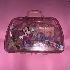 【レトロ】Disney バレリーナミニーマウス・プラスチックバッグ・文房具セット
