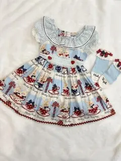 Shirley Temple ウサギ柄ワンピース 100cm