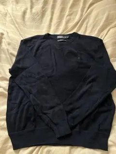 Polo by Ralph Lauren ダークグレー Vネックセーター M