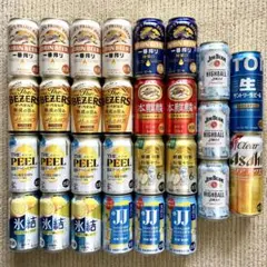 お酒 ビール他 500ml ロング缶 21本 まとめ売り - メルカリ