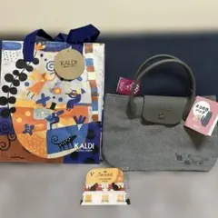 カルディ　ネコの日バッグ　エコバッグ　カレンダー　セット売り