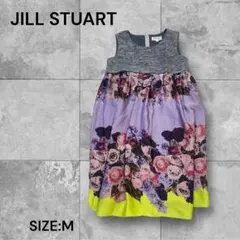 e1511☆JILL STUART ノースリーブ切替ワンピース M