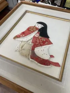 押し絵　アンティーク　和風　着物