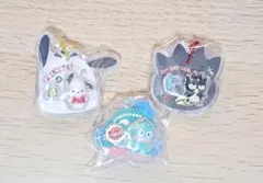 サンリオ パッケージチャーム チョコボーロ ハンギョドン ポチャッコ ばつ丸