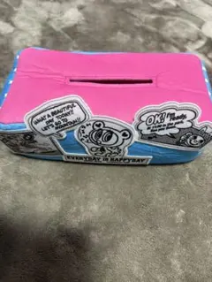 ANGEL BLUE ティッシュボックス ピンク/ブルー