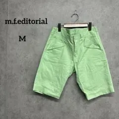 m.f.editorial ハーフパンツ　カジュアル　ライトグリーン　Mのサムネイル