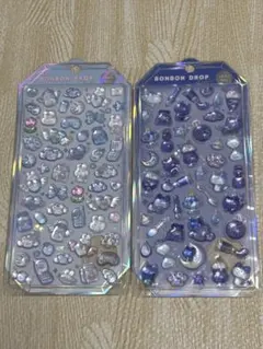 ボンボンドロップシール シャーベット 夜猫 みずいろ まとめ売