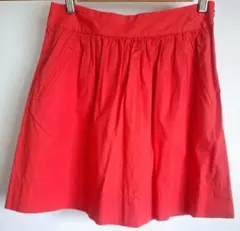 BANANA REPUBLIC フレアスカート サイズ4 レッド