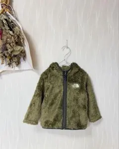 極美品 ノースフェイス フード付 シェルパ フリース ジャケット キッズ ベビー