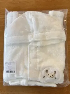 니시카와 100% 순면 아기 목욕 가운, 일본산, 흰색