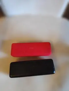 JINS メガネケース 赤 黒 セット
