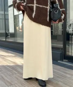 ディスコート＊リブナロースカート L 美品