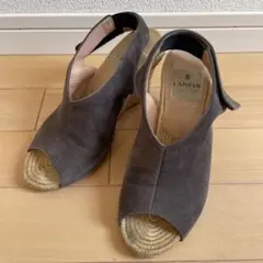 LANVIN en Bleu スエードサンダル　サイズ22.5のサムネイル