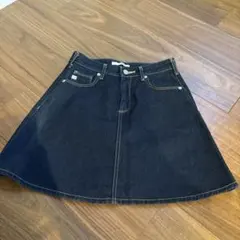 EDWIN デニムミニスカート S ダークブルー