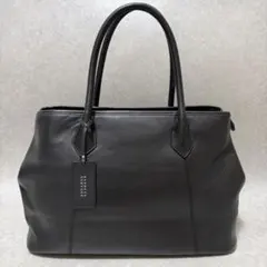 美品✨バーニーズニューヨーク トートバッグ シボ革 ブラック 自立