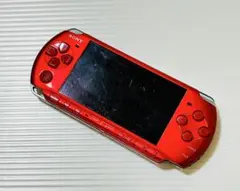 SONY PSP3000 本体 レッド＋ソフト4本 - メルカリ