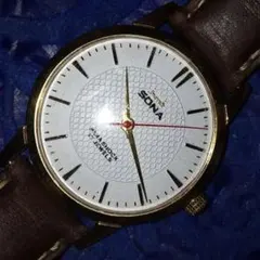 hmt SONA 手巻き 腕時計 17石 アイスブルーダイヤル パラショック 