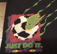 1117 ナイキ 銀タグ 90's サッカープリントT XL