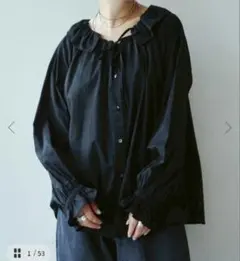 ジャーナルスタンダード　コットンローン フリルパフブラウス