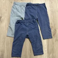 UNIQLO 7分丈レギンス　110 3枚セット